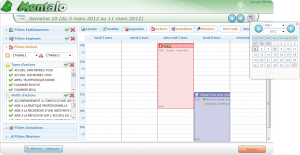 Agenda hebdomadaire