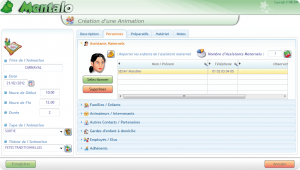 Gestion des participants d'une animation