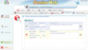 Gestion des disponibilités
