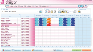 Planning hebdomadaire