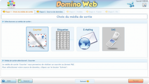 Choix du media de sortie
